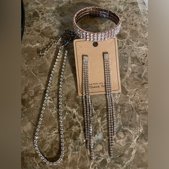 JEWEL BADGLEY MISCHKA Beautiful Rose Gold Evening Heels Size 8 W/Accessory Set - Picture 12 of 15